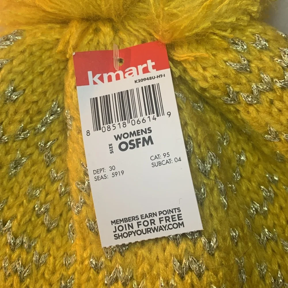 Kmart yellow sparkly